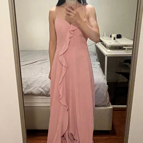 Pink Chiffon Maxi Dress size 2 - Picture 4 of 7